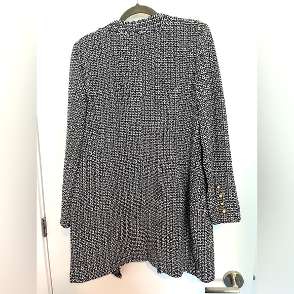 Nanette Lepore Frayed Tweed Jacket - Size L - Picture 3 of 9